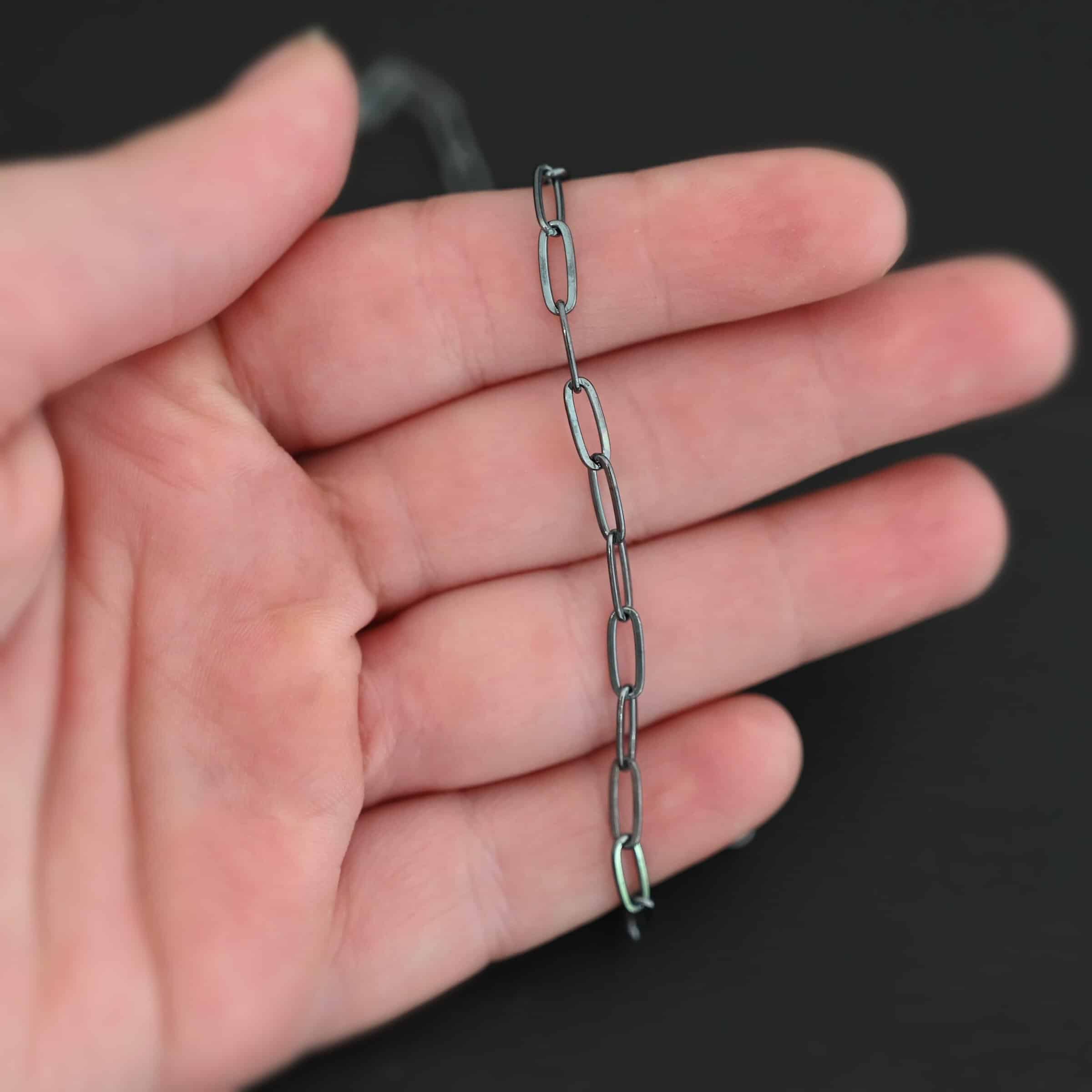 Lulu Link Chain Oxidized