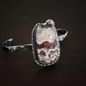 Leather & Lace Cuff Bracelet