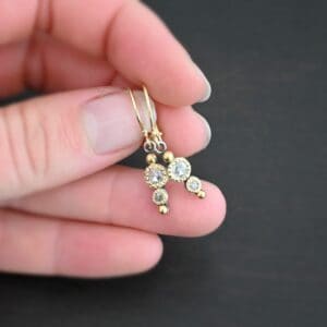 Yellow Rose Earrings