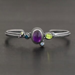 Springtime Violets Cuff